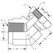 World Wide Fittings Female Pipe To Female Pipe Swivel 45 Degree Elbow 9385X04X04 - alternate 2